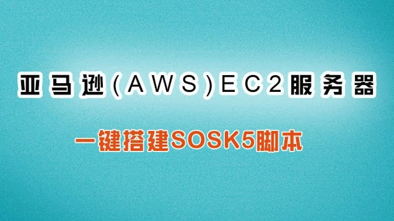 亚马逊(AWS) EC2 搭建 SOCKS5 代理（基于 Xray）一键脚本详细教程|GitHub