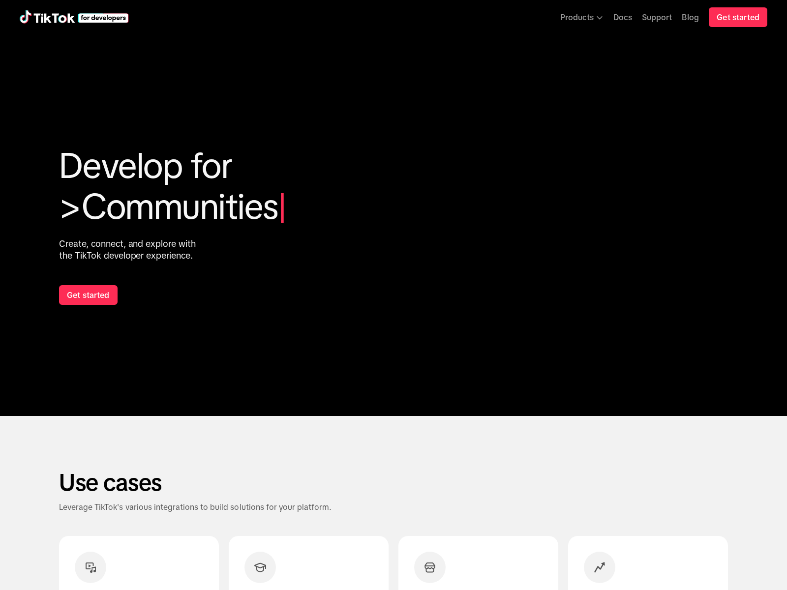 TikTok开发人员平台